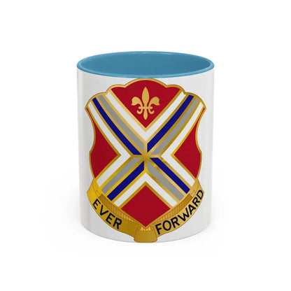 116th Infantry Regiment (U.S. Army) Accent Coffee Mug 11oz Light Blue - Go Mug Yourself