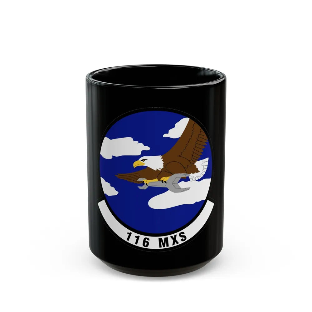 116th Maintenance Squadron (U.S. Air Force) Black Coffee Mug-15oz-Go Mug Yourself