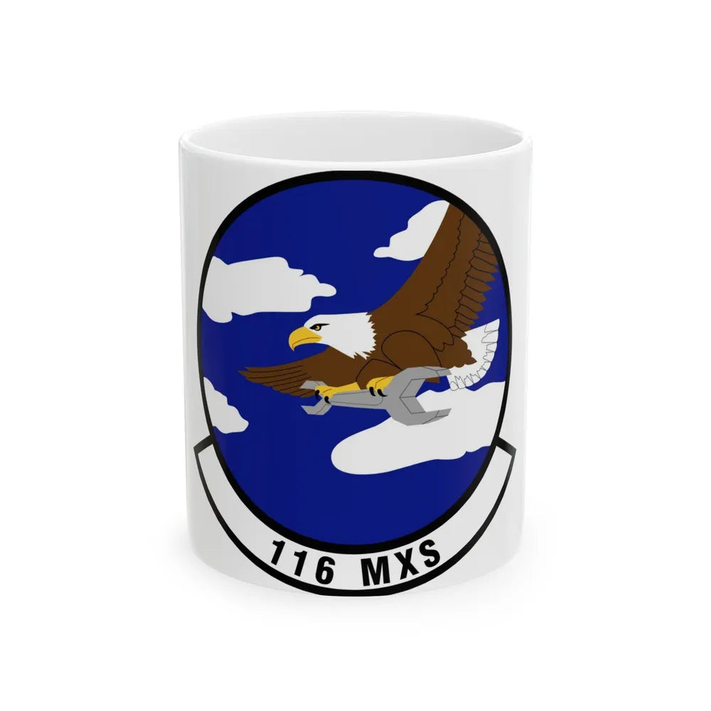 116th Maintenance Squadron (U.S. Air Force) White Coffee Mug-11oz-Go Mug Yourself