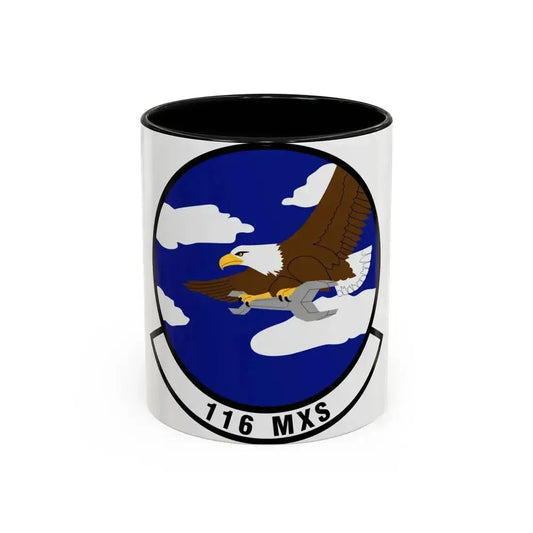 116th Maintenance Squadron (U.S. Air Force) Accent Coffee Mug 11oz Black - Go Mug Yourself