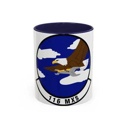 116th Maintenance Squadron (U.S. Air Force) Accent Coffee Mug 11oz Navy - Go Mug Yourself