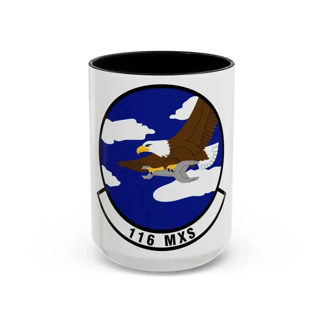 116th Maintenance Squadron (U.S. Air Force) Accent Coffee Mug 15oz Black - Go Mug Yourself