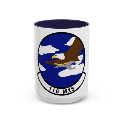 116th Maintenance Squadron (U.S. Air Force) Accent Coffee Mug 15oz Navy - Go Mug Yourself