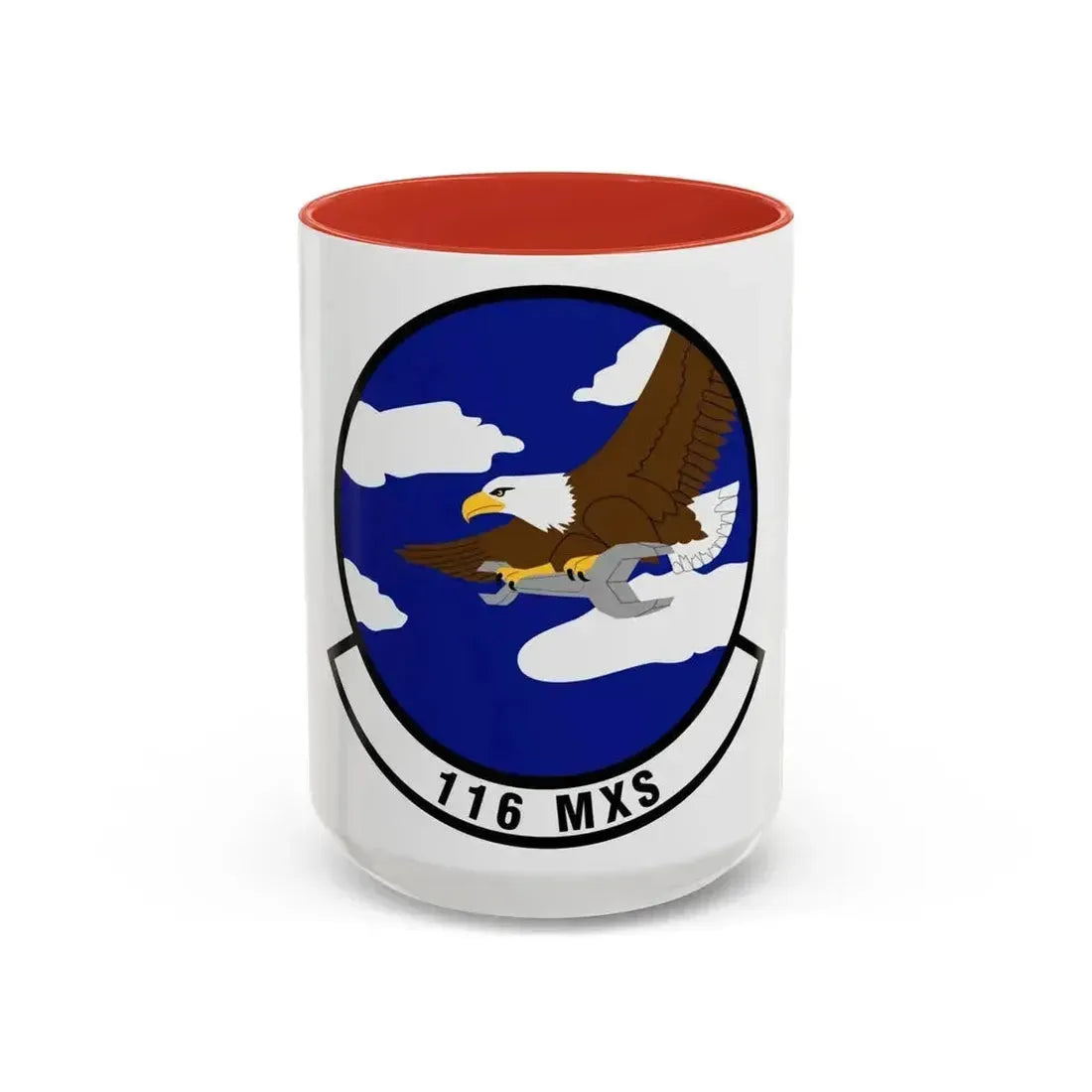 116th Maintenance Squadron (U.S. Air Force) Accent Coffee Mug 15oz Red - Go Mug Yourself