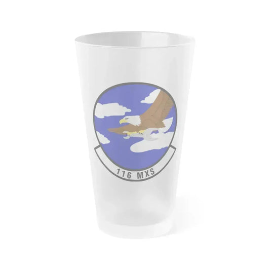 116th Maintenance Squadron (U.S. Air Force) Frosted Pint Glass 16oz 16oz Frosted - Go Mug Yourself