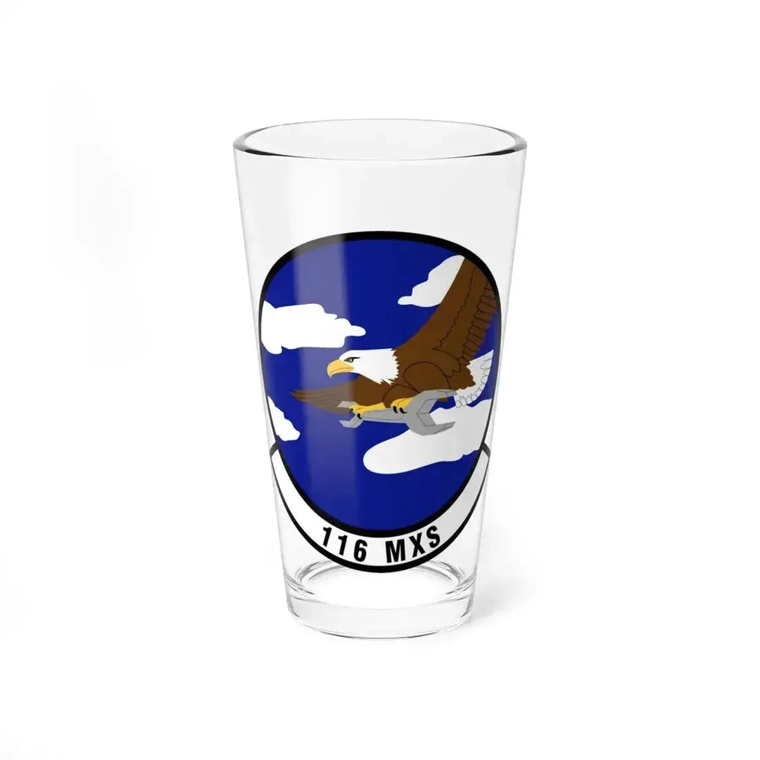 116th Maintenance Squadron (U.S. Air Force) Pint Glass 16oz 16oz - Go Mug Yourself