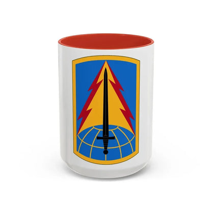 116th Military Intelligence Brigade (U.S. Army) Accent Coffee Mug 15oz Red - Go Mug Yourself