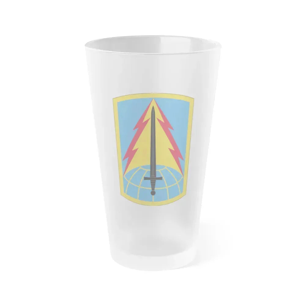 116th Military Intelligence Brigade (U.S. Army) Frosted Pint Glass 16oz Default Title - Go Mug Yourself