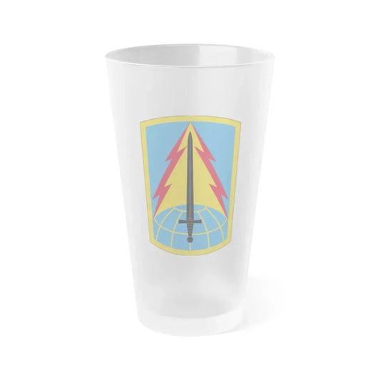 116th Military Intelligence Brigade (U.S. Army) Frosted Pint Glass 16oz Default Title - Go Mug Yourself