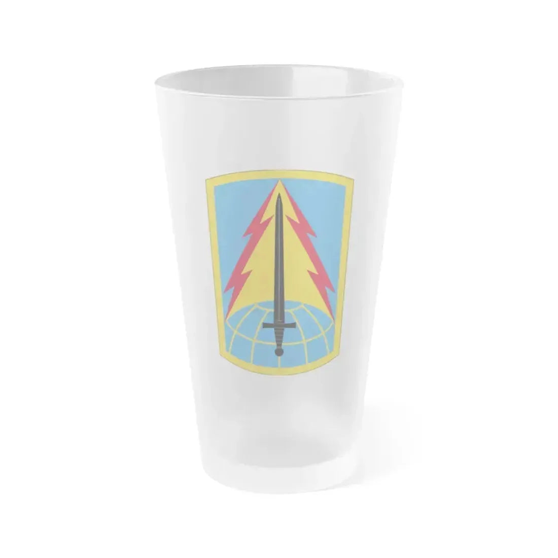 116th Military Intelligence Brigade (U.S. Army) Frosted Pint Glass 16oz Default Title - Go Mug Yourself