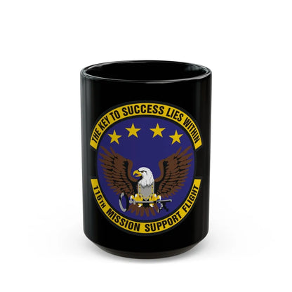 116th Mission Support Flight (U.S. Air Force) Black Coffee Mug-15oz-Go Mug Yourself