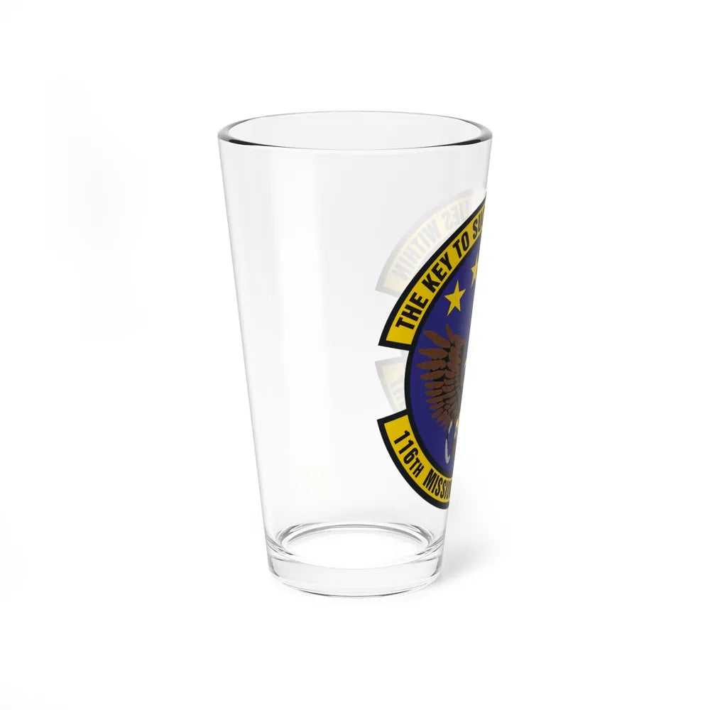 116th Mission Support Flight (U.S. Air Force) Pint Glass 16oz-Go Mug Yourself