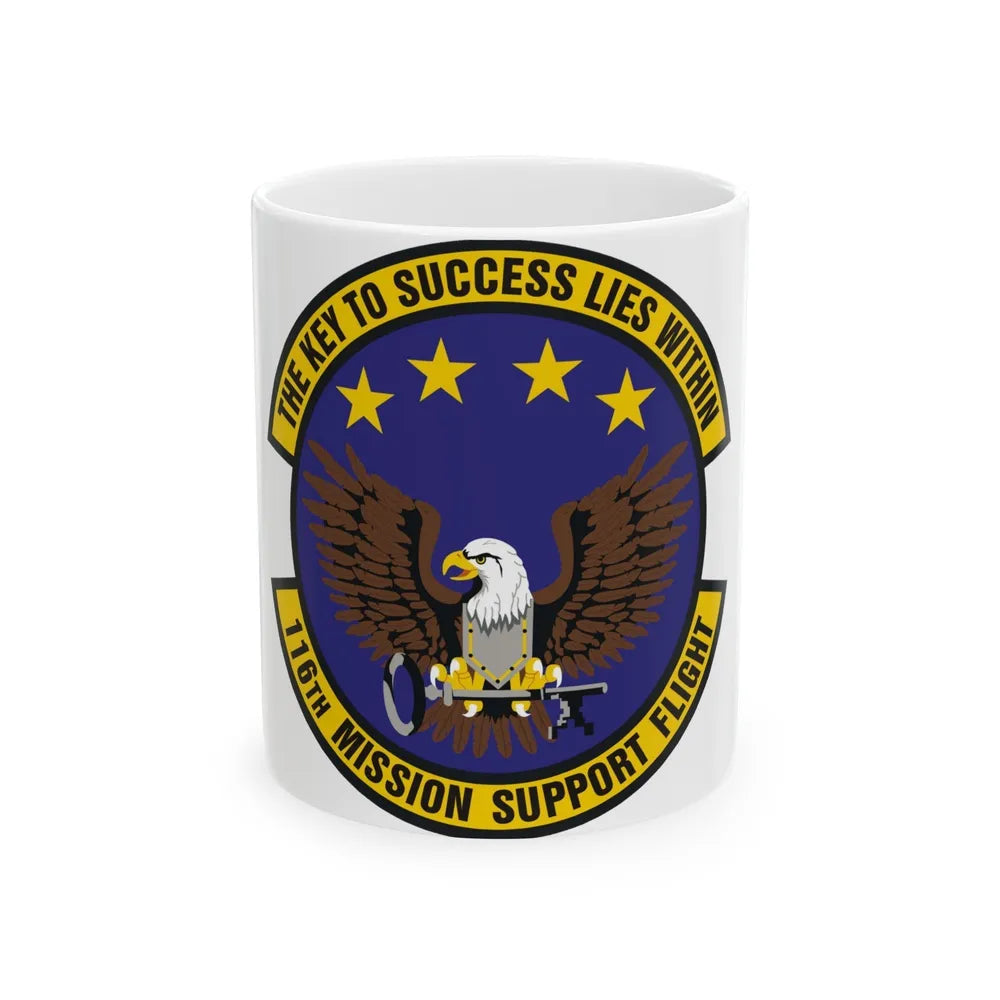 116th Mission Support Flight (U.S. Air Force) White Coffee Mug-11oz-Go Mug Yourself