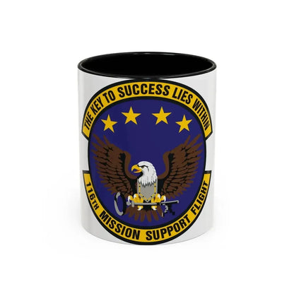 116th Mission Support Flight (U.S. Air Force) Accent Coffee Mug 11oz Black - Go Mug Yourself