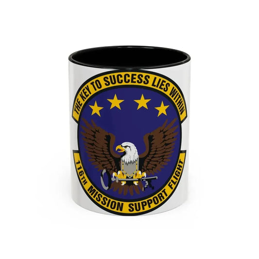 116th Mission Support Flight (U.S. Air Force) Accent Coffee Mug 11oz Black - Go Mug Yourself