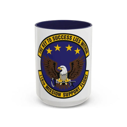 116th Mission Support Flight (U.S. Air Force) Accent Coffee Mug 15oz Navy - Go Mug Yourself