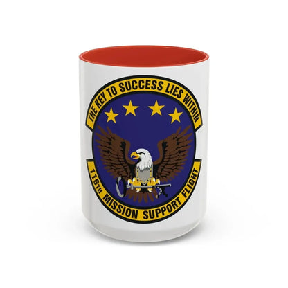 116th Mission Support Flight (U.S. Air Force) Accent Coffee Mug 15oz Red - Go Mug Yourself