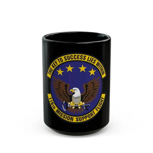 116th Mission Support Flight (U.S. Air Force) Black Coffee Mug 15oz - Go Mug Yourself