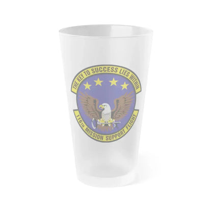 116th Mission Support Flight (U.S. Air Force) Frosted Pint Glass 16oz 16oz Frosted - Go Mug Yourself