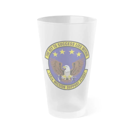 116th Mission Support Flight (U.S. Air Force) Frosted Pint Glass 16oz 16oz Frosted - Go Mug Yourself