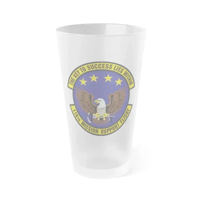116th Mission Support Flight (U.S. Air Force) Frosted Pint Glass 16oz 16oz Frosted - Go Mug Yourself