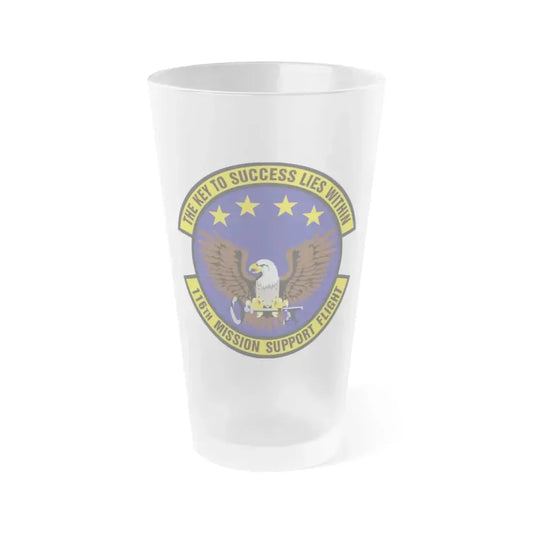 116th Mission Support Flight (U.S. Air Force) Frosted Pint Glass 16oz 16oz Frosted - Go Mug Yourself