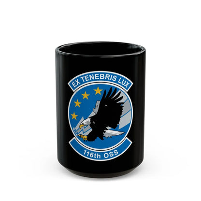 116th OSS (U.S. Air Force) Black Coffee Mug-15oz-Go Mug Yourself