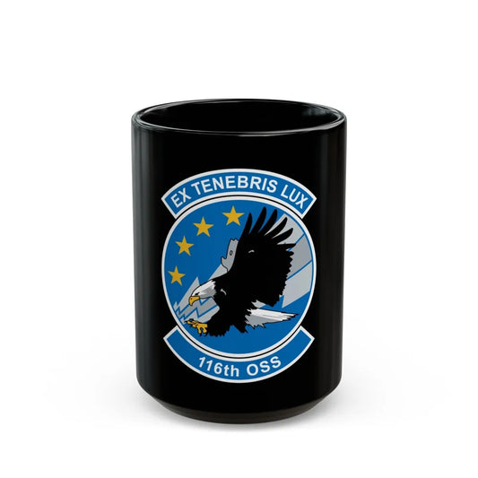 116th OSS (U.S. Air Force) Black Coffee Mug-15oz-Go Mug Yourself