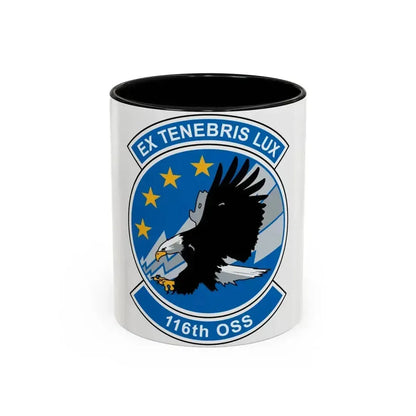 116th OSS (U.S. Air Force) Accent Coffee Mug 11oz Black - Go Mug Yourself