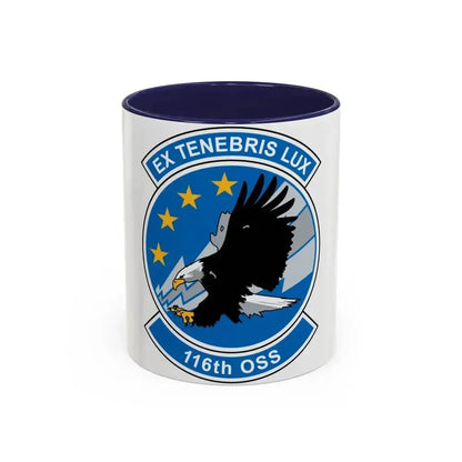 116th OSS (U.S. Air Force) Accent Coffee Mug 11oz Navy - Go Mug Yourself