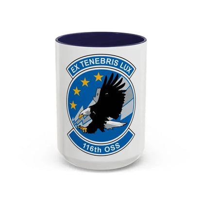 116th OSS (U.S. Air Force) Accent Coffee Mug 15oz Navy - Go Mug Yourself