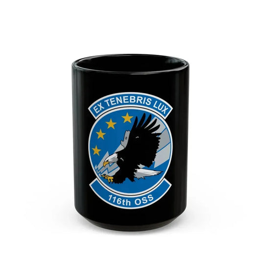 116th OSS (U.S. Air Force) Black Coffee Mug 15oz - Go Mug Yourself