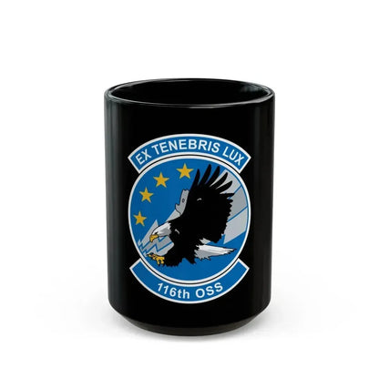 116th OSS (U.S. Air Force) Black Coffee Mug 15oz - Go Mug Yourself