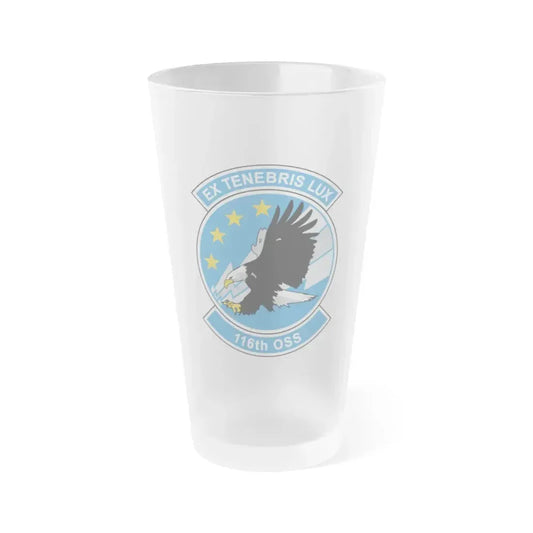 116th OSS (U.S. Air Force) Frosted Pint Glass 16oz Default Title - Go Mug Yourself