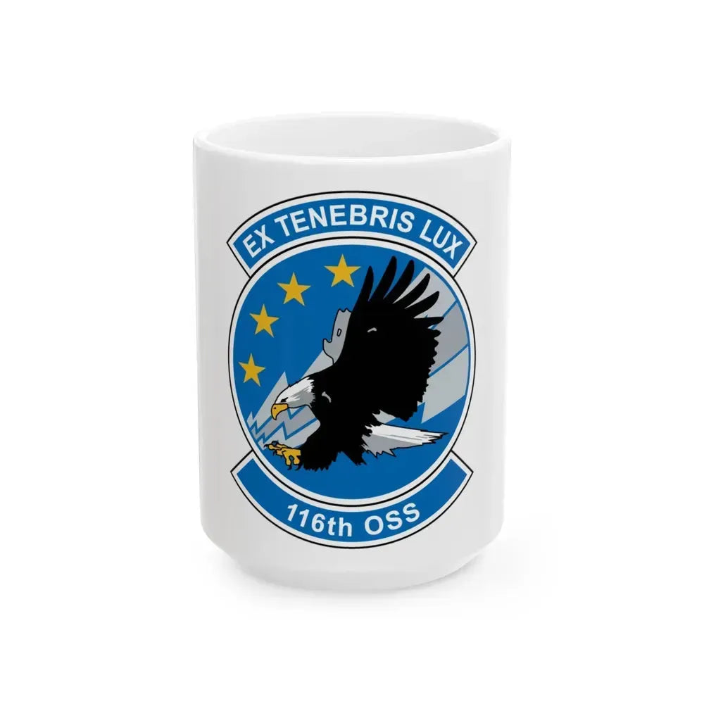 116th OSS (U.S. Air Force) White Coffee Mug 15oz - Go Mug Yourself