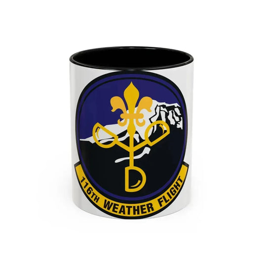 116th Weather Flight (U.S. Air Force) Accent Coffee Mug 11oz Black - Go Mug Yourself
