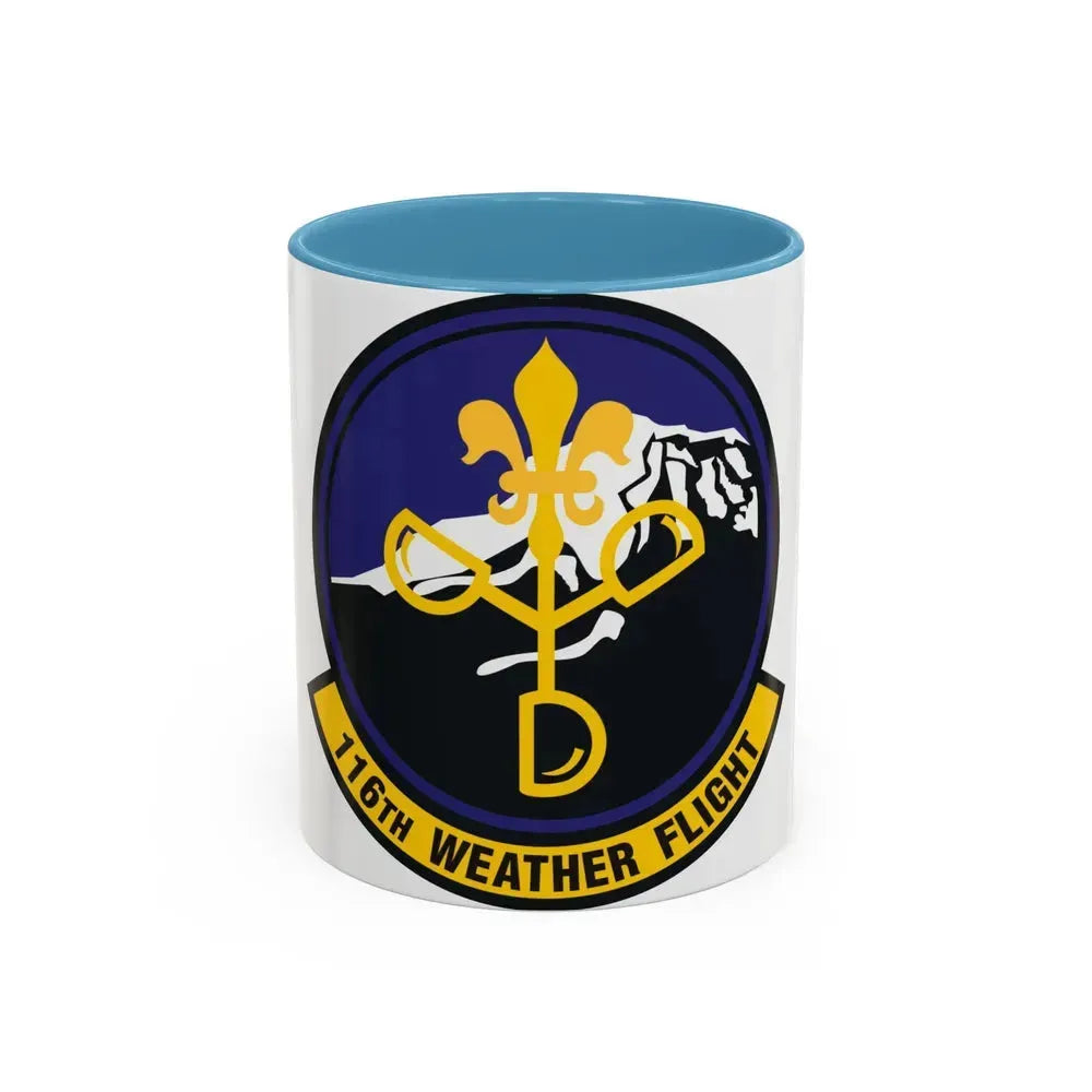 116th Weather Flight (U.S. Air Force) Accent Coffee Mug 11oz Light Blue - Go Mug Yourself