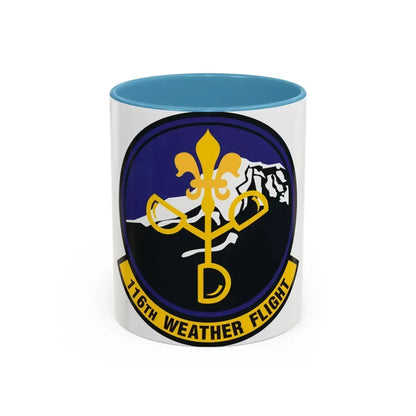 116th Weather Flight (U.S. Air Force) Accent Coffee Mug 11oz Light Blue - Go Mug Yourself