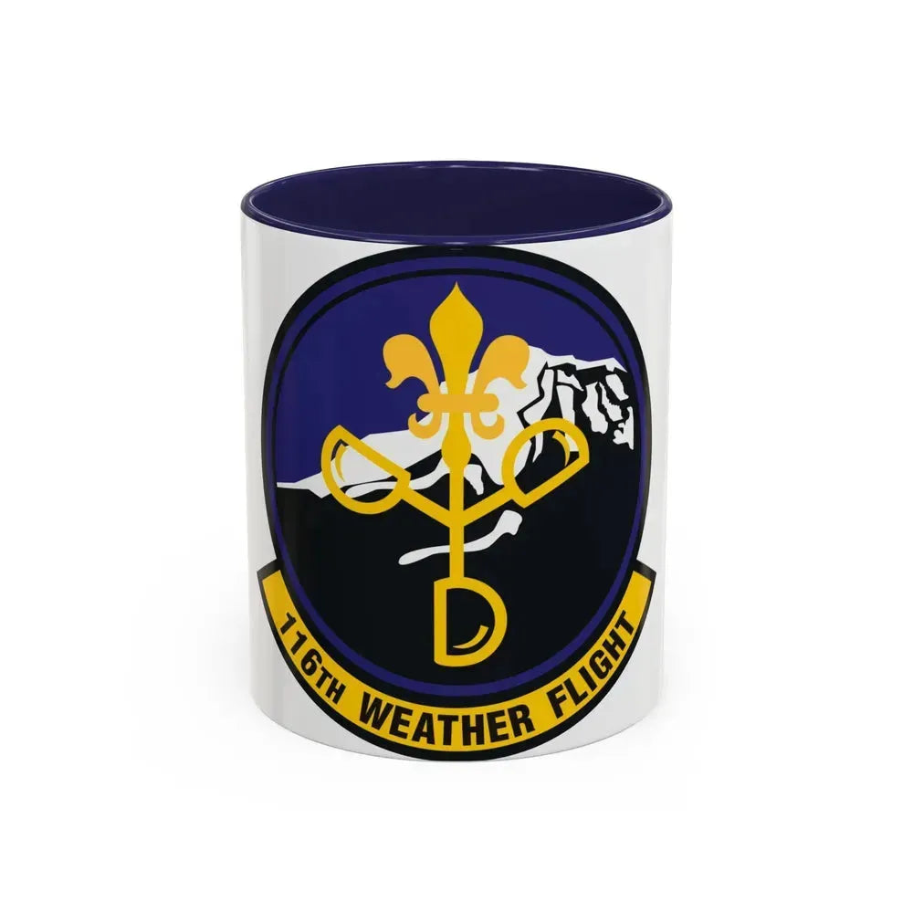 116th Weather Flight (U.S. Air Force) Accent Coffee Mug 11oz Navy - Go Mug Yourself