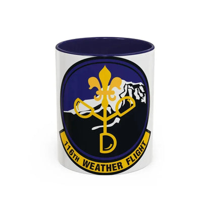 116th Weather Flight (U.S. Air Force) Accent Coffee Mug 11oz Navy - Go Mug Yourself