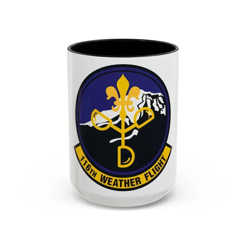 116th Weather Flight (U.S. Air Force) Accent Coffee Mug 15oz Black - Go Mug Yourself