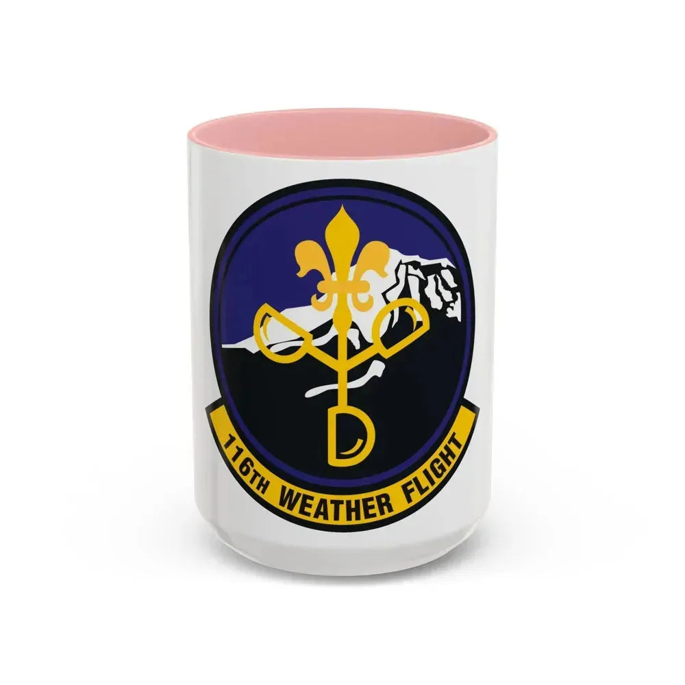 116th Weather Flight (U.S. Air Force) Accent Coffee Mug 15oz Pink - Go Mug Yourself
