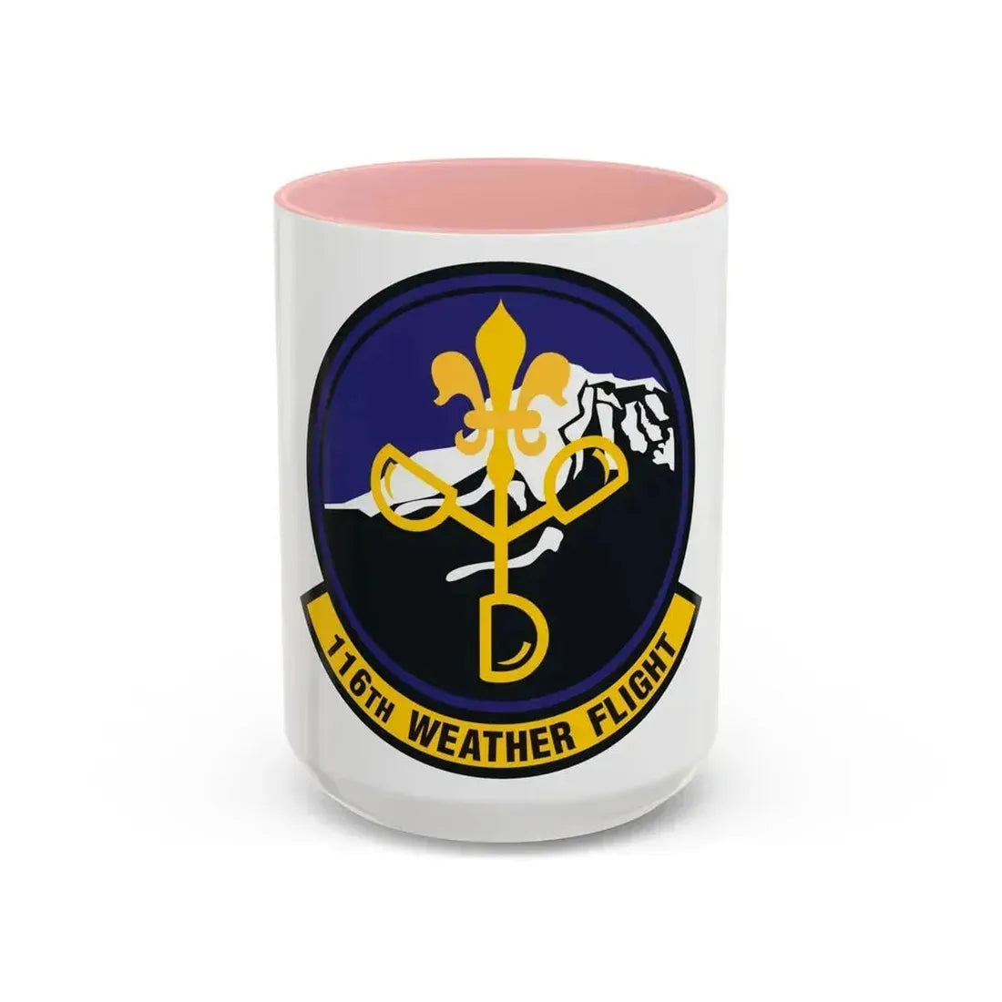 116th Weather Flight (U.S. Air Force) Accent Coffee Mug 15oz Pink - Go Mug Yourself