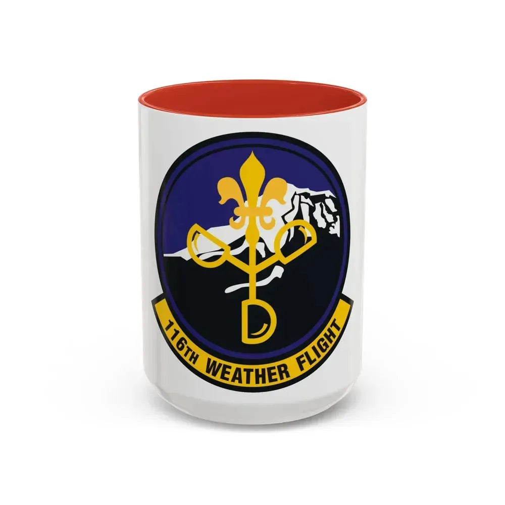 116th Weather Flight (U.S. Air Force) Accent Coffee Mug 15oz Red - Go Mug Yourself