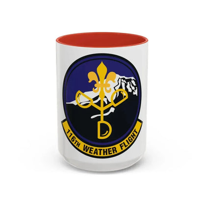 116th Weather Flight (U.S. Air Force) Accent Coffee Mug 15oz Red - Go Mug Yourself