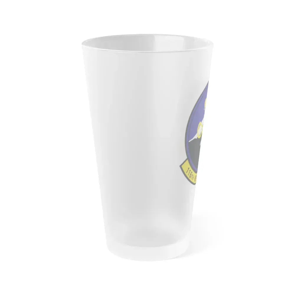 116th Weather Flight (U.S. Air Force) Frosted Pint Glass 16oz - Go Mug Yourself