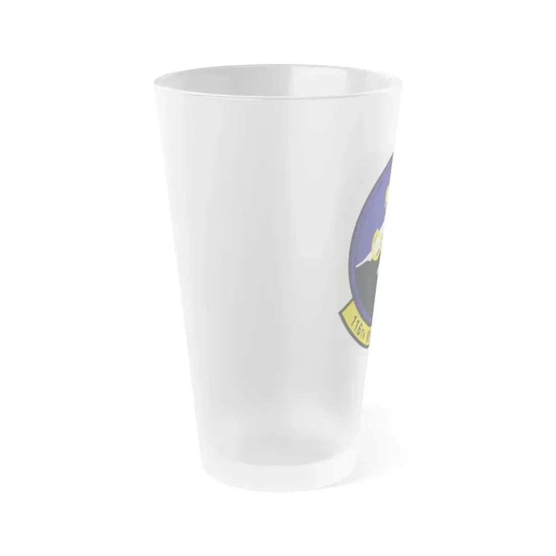 116th Weather Flight (U.S. Air Force) Frosted Pint Glass 16oz - Go Mug Yourself