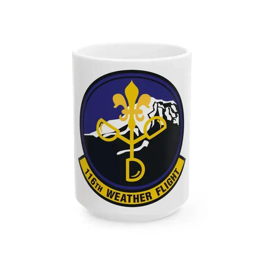 116th Weather Flight (U.S. Air Force) White Coffee Mug 15oz - Go Mug Yourself