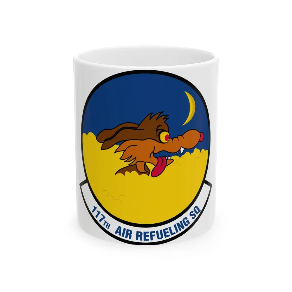 117 Air Refueling Squadron (U.S. Air Force) White Coffee Mug-11oz-Go Mug Yourself