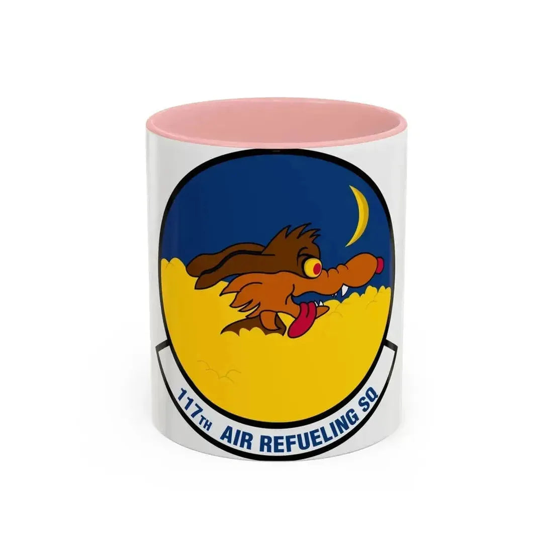 117 Air Refueling Squadron (U.S. Air Force) Accent Coffee Mug 11oz Pink - Go Mug Yourself